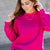Smiley Embossed Crewneck