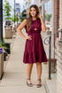 Subtle Dots Ruffle Accented Dress