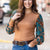 Velvet Petals Sleeve Blouse