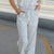 Vertical Dashed Stripes Relaxed Pants