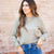 Vertical Textured Long Sleeve Tee