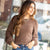 Vertical Twist Texture Blouse