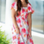 Watercolor Floral Puff Sleeve Dress