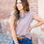 Wide Ribbed Side Slit Tee