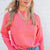 Wide Ribbed Trim Side Slit Sweater