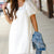 Woven Checkered Puff Sleeve Dress