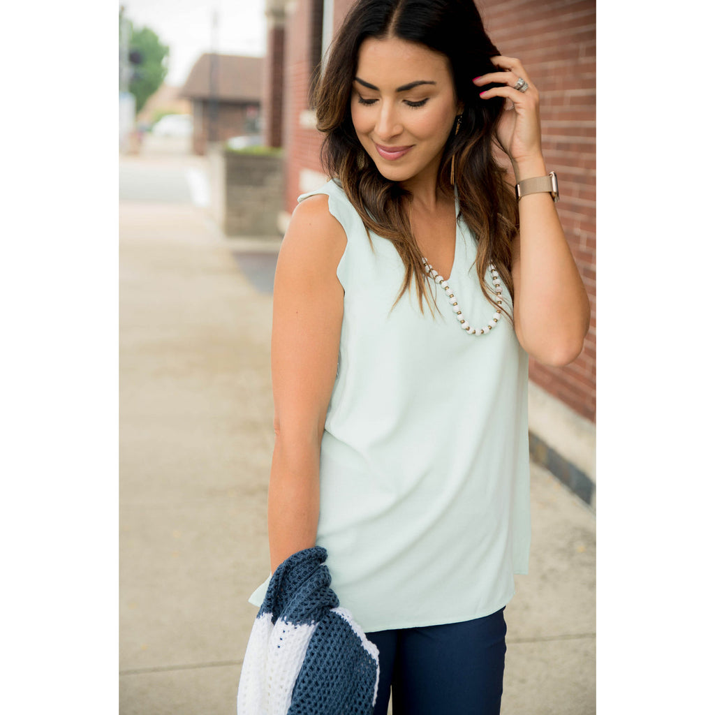 Triangle Trim Tank - Betsey's Boutique Shop