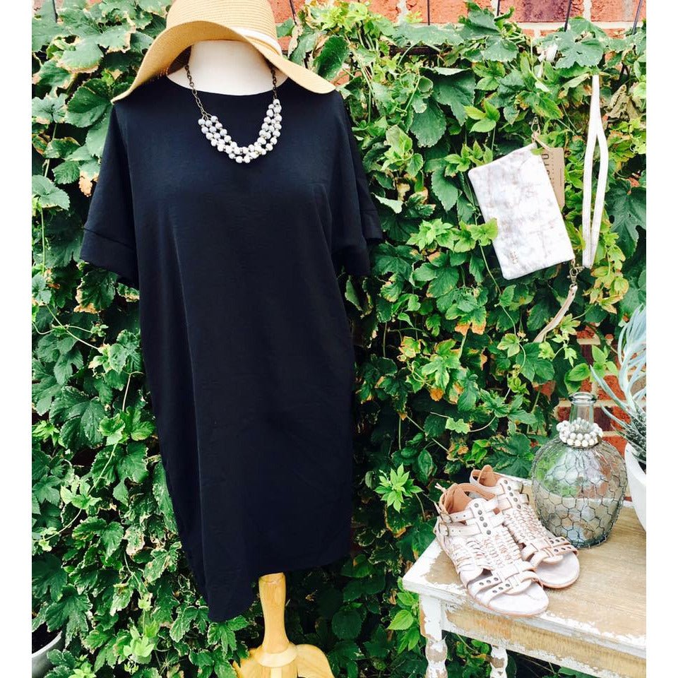 Black Basic Shift Dress - Betsey's Boutique Shop