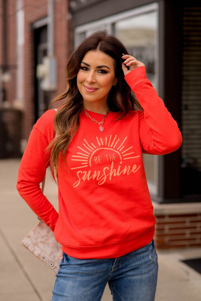 Be The Sunshine Graphic Crewneck - Betsey's Boutique Shop -