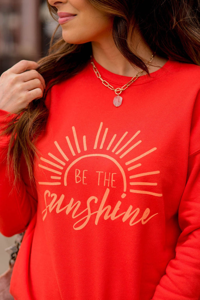 Be The Sunshine Graphic Crewneck - Betsey's Boutique Shop -