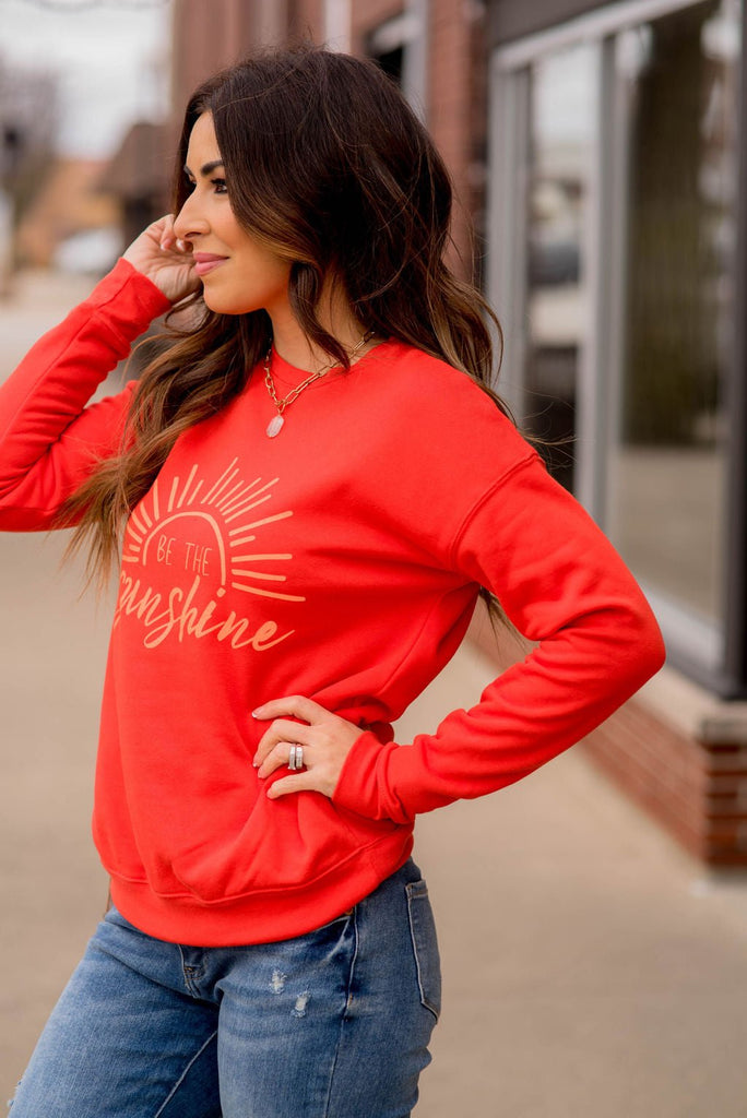 Be The Sunshine Graphic Crewneck - Betsey's Boutique Shop -