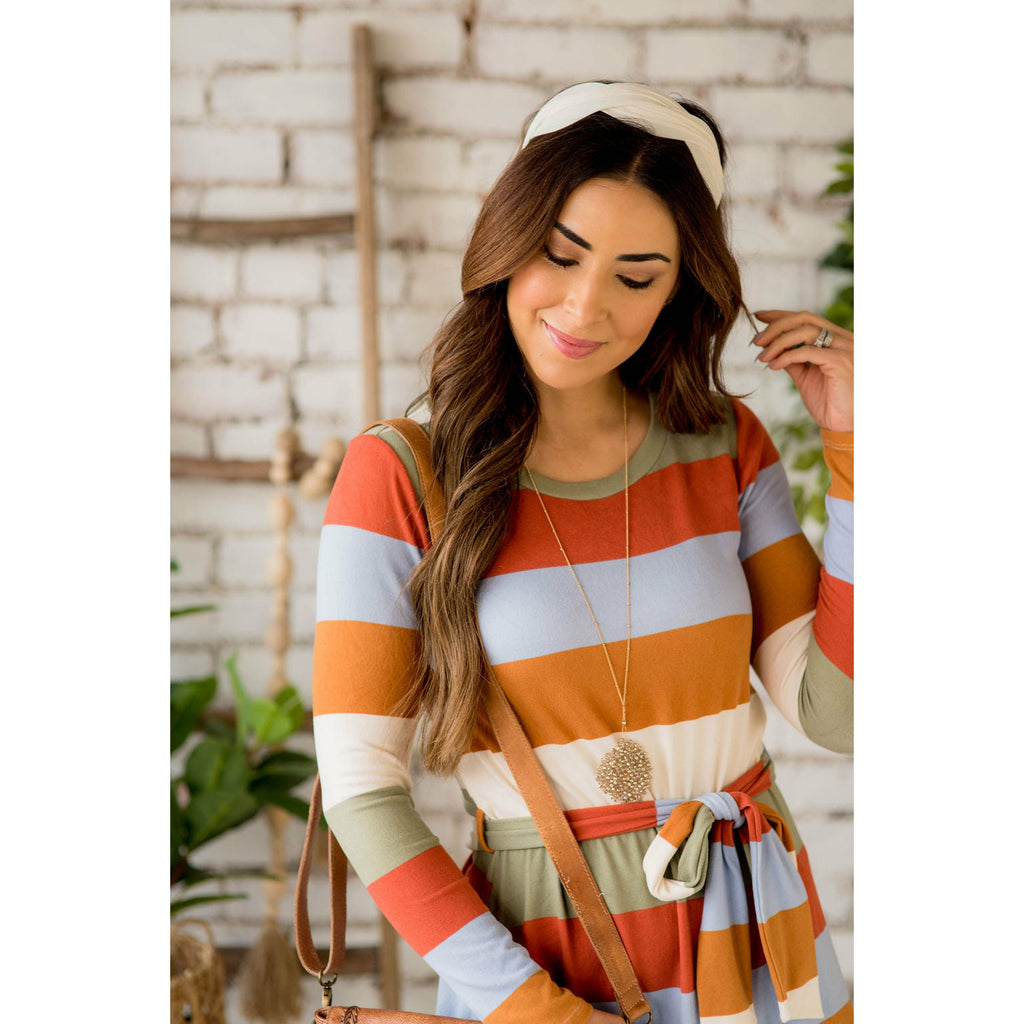 Colorful Stripe Dress - Betsey's Boutique Shop