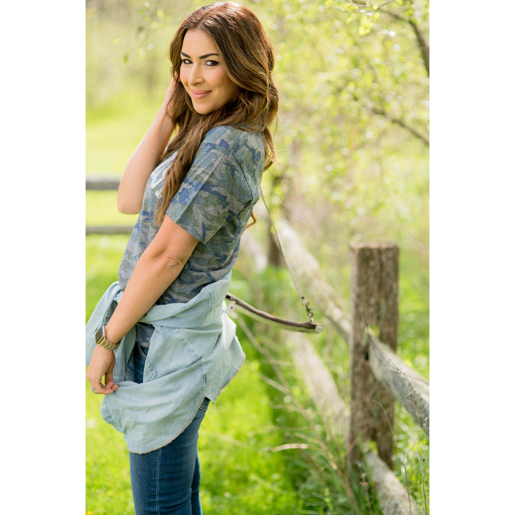 Midwest Camo Graphic Tee - Betsey's Boutique Shop