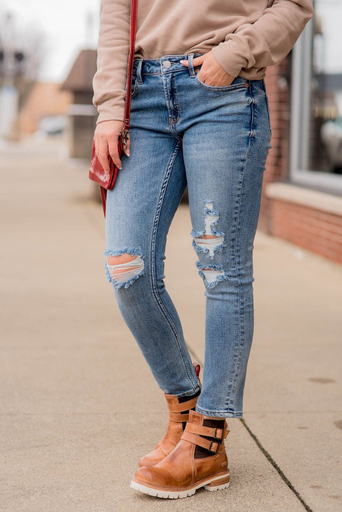 Charlotte Denim Jeans - Betsey's Boutique Shop -