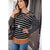 Striped Embroidered Floral Tee - Betsey's Boutique Shop - Shirts & Tops