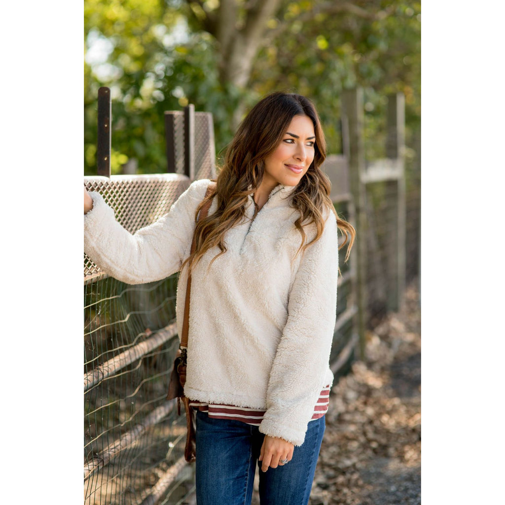 Betsey's Sherpa Pullover - Betsey's Boutique Shop