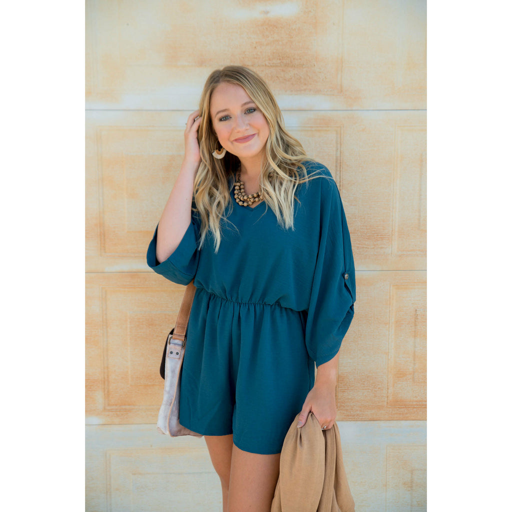 Blouse Button Romper - Betsey's Boutique Shop