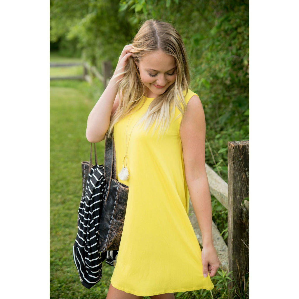 Sleeveless Swing Tunic - Betsey's Boutique Shop - Shirts & Tops