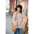 Rust Striped Relaxed Hoodie - Betsey's Boutique Shop - Shirts & Tops