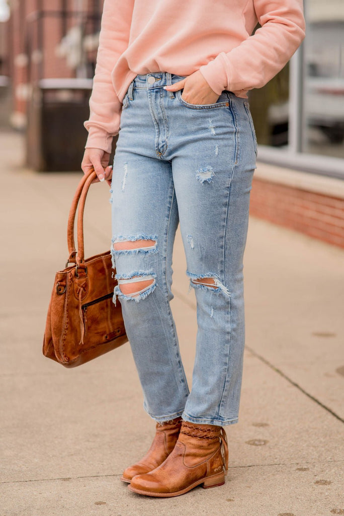 Eliza Denim Jeans - Betsey's Boutique Shop -