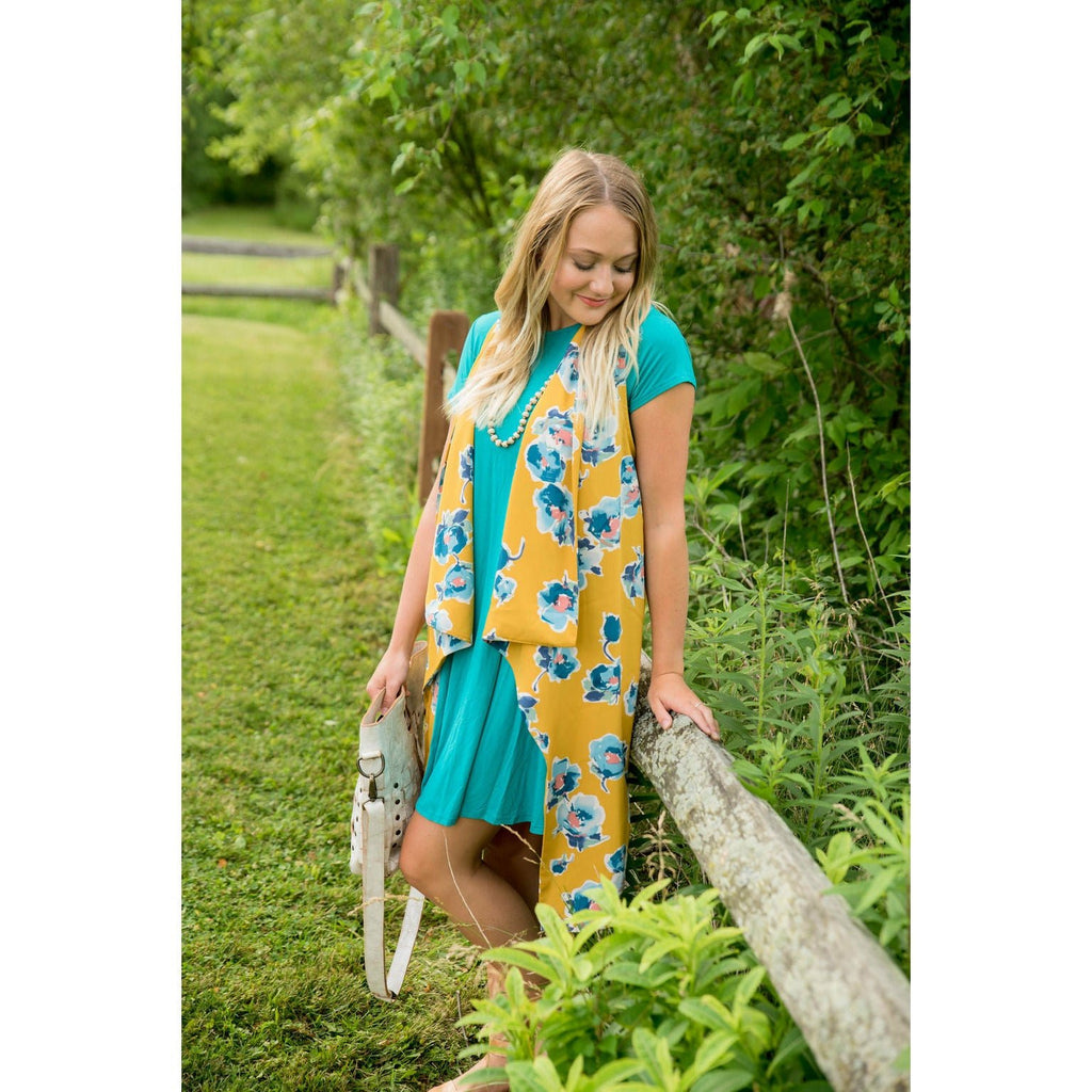 Short Sleeve Swing Tunic Dress - Betsey's Boutique Shop - Dresses