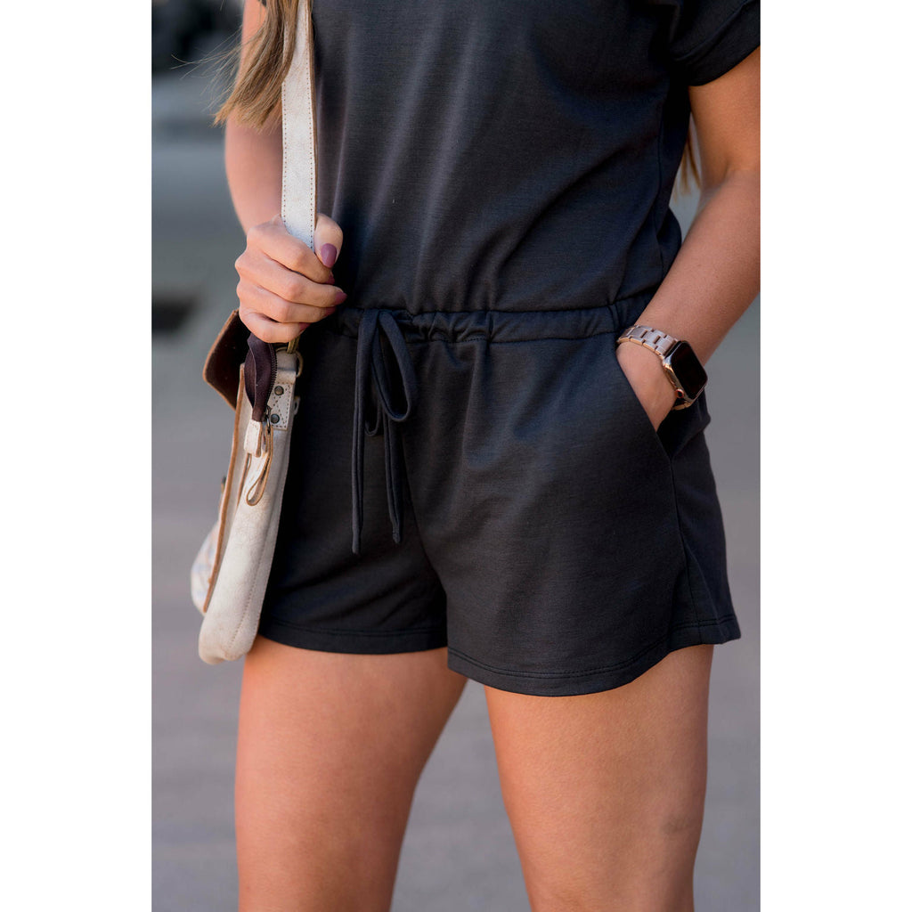 Tie Tee Romper - Betsey's Boutique Shop