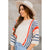 3/4 Sleeve Vertical Striped Knit Sweater - Betsey's Boutique Shop - Outerwear