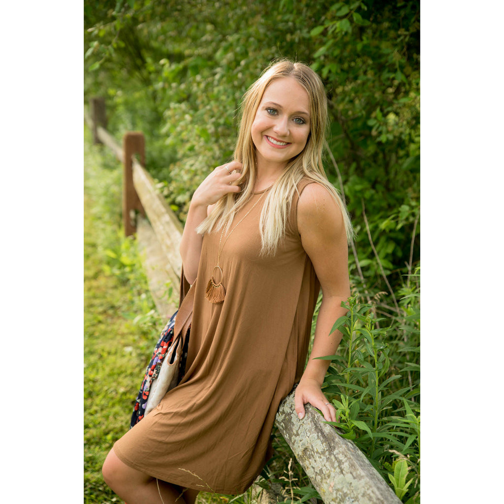 Sleeveless Swing Tunic - Betsey's Boutique Shop - Shirts & Tops