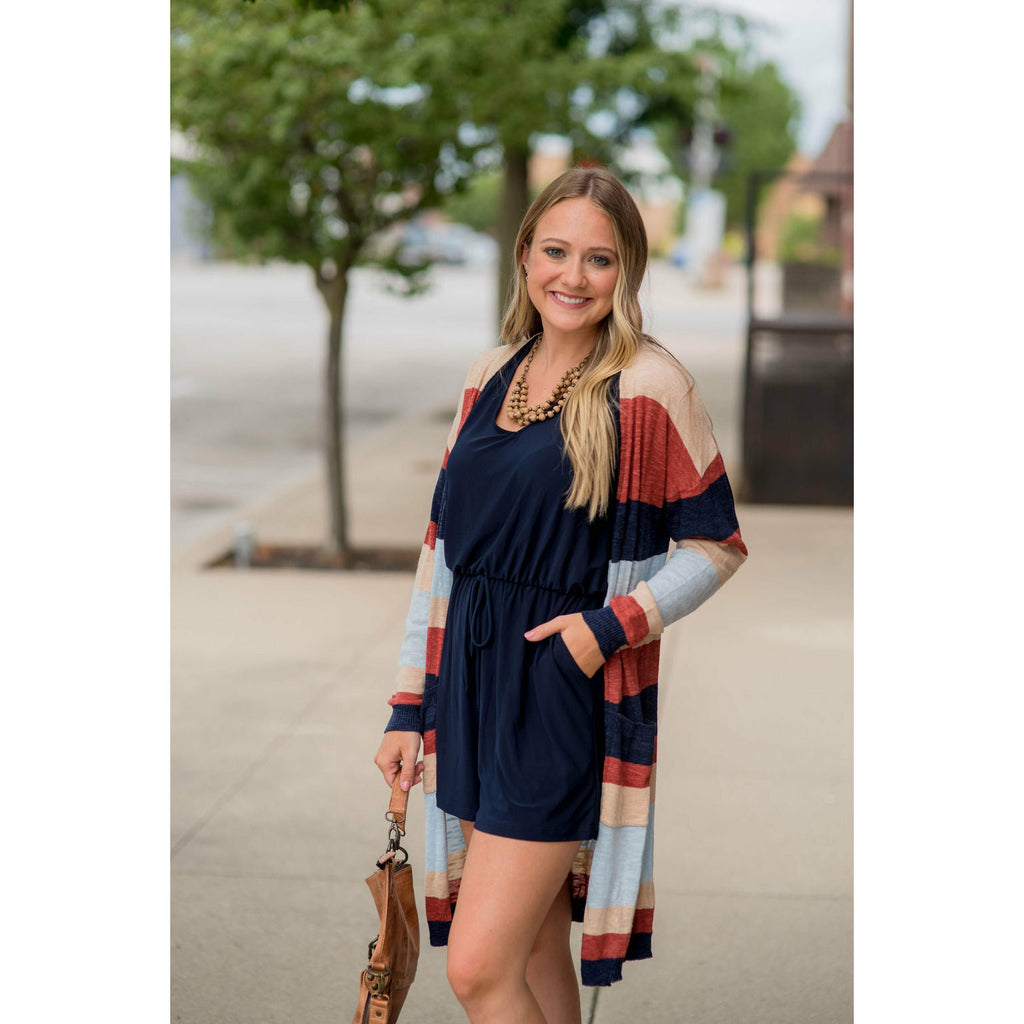 Striped Tissue Cardigan - Betsey's Boutique Shop