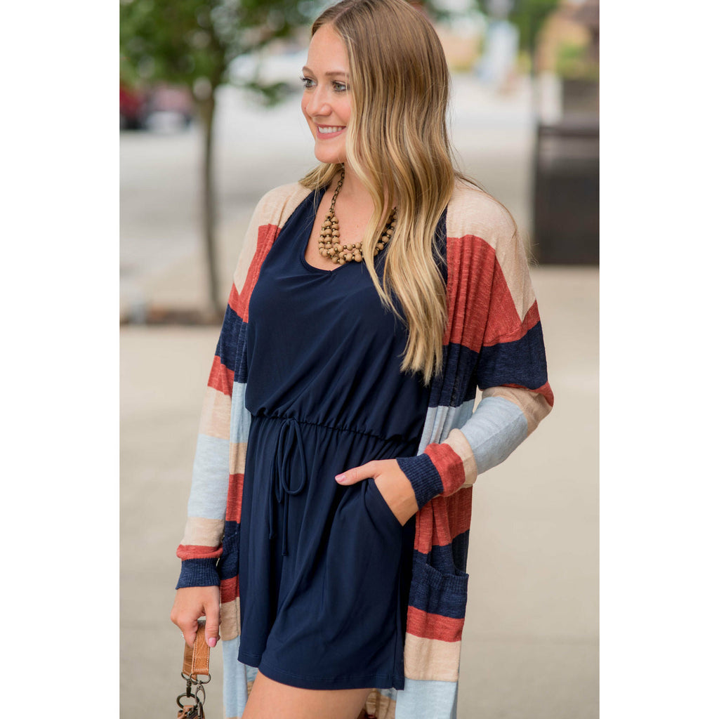 Striped Tissue Cardigan - Betsey's Boutique Shop