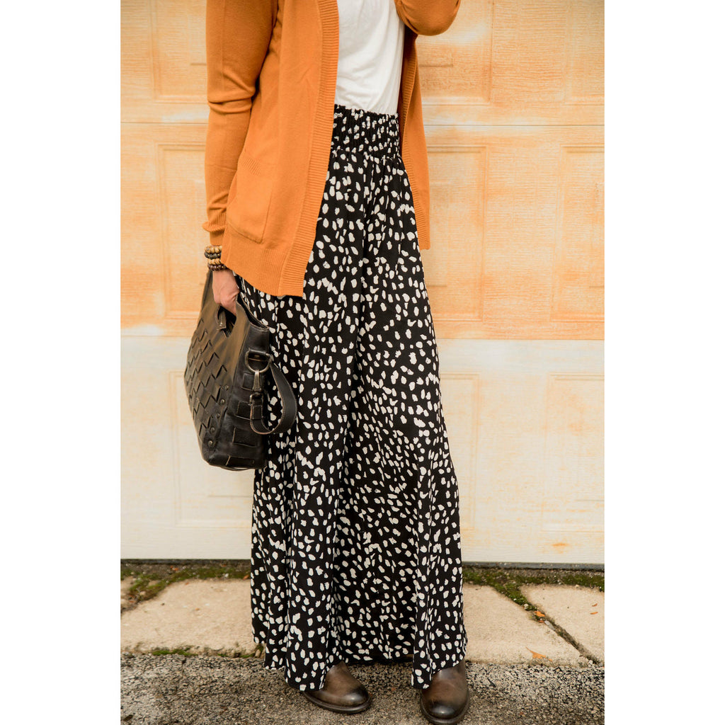 Wide Leg Leopard Pants - Betsey's Boutique Shop - Pants