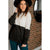 White Charcoal Blocked Hoodie - Betsey's Boutique Shop - Shirts & Tops