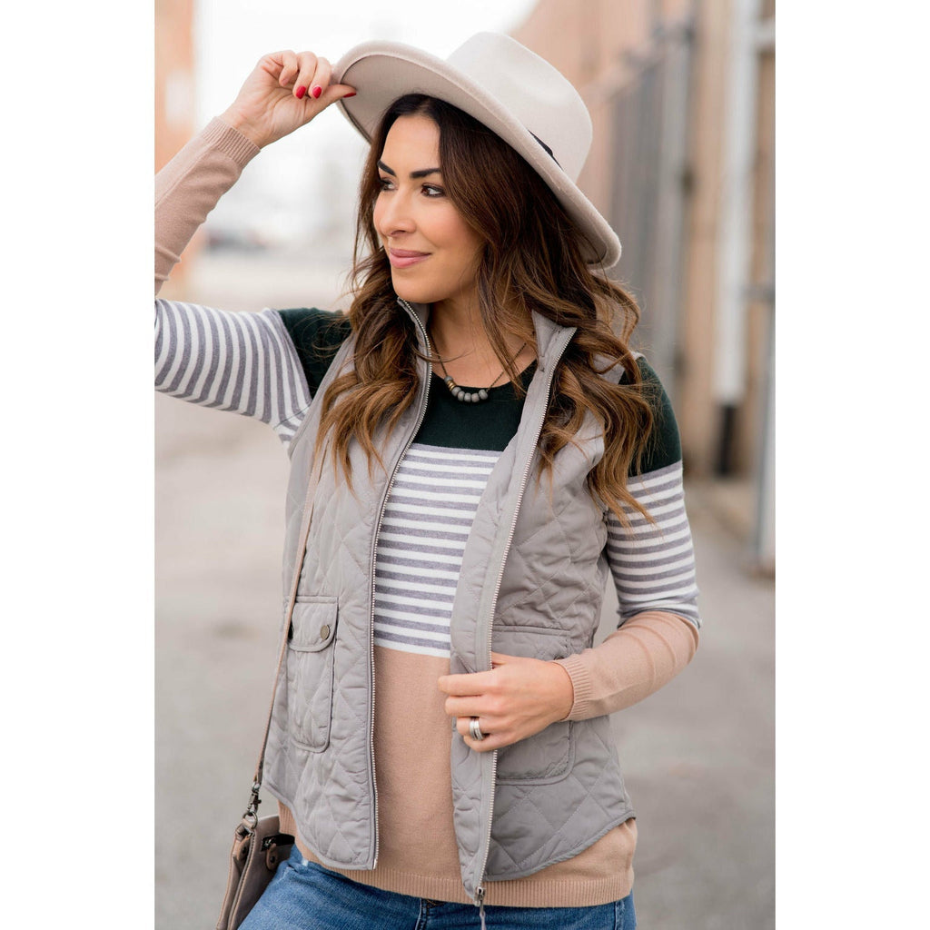 Matte Puffer Vest - Betsey's Boutique Shop