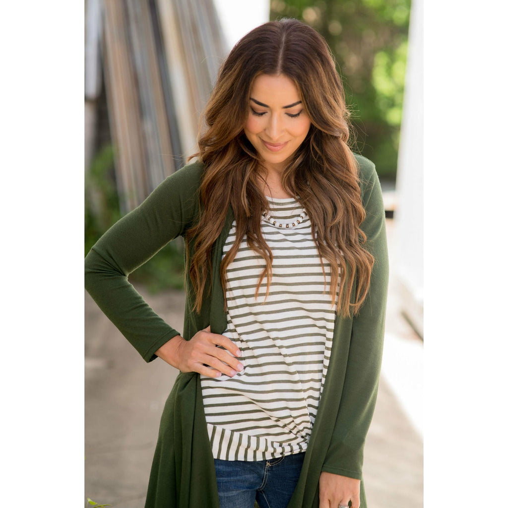 Basic Tunic Cardigan - Betsey's Boutique Shop - Coats & Jackets