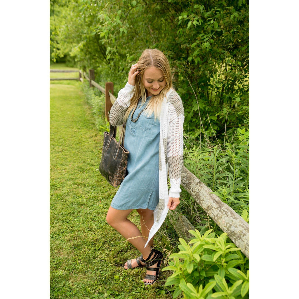 Sleeveless Denim Tunic Dress - Betsey's Boutique Shop