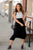 Ruffle Bottom Midi Skirt - Betsey's Boutique Shop -