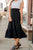 Ruffle Bottom Midi Skirt - Betsey's Boutique Shop -