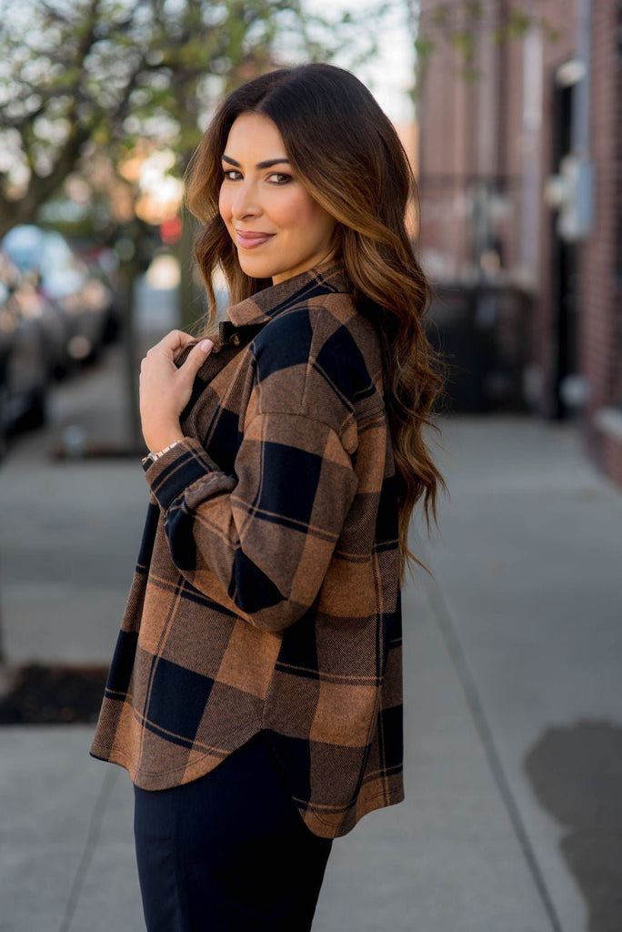 Brilliantly Beautiful Plaid Shacket - Betsey's Boutique Shop