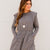 Striped Ruffle Accented Long Sleeve Dress