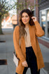 Ribbed Trimmed Tunic Cardigan