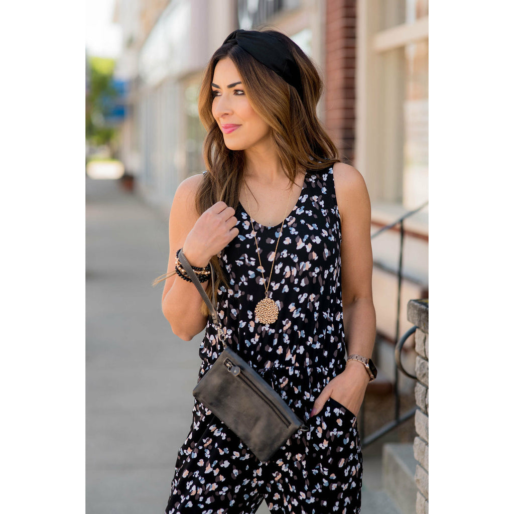 Confetti Tank Jumpsuit - Betsey's Boutique Shop - Jumpsuits & Rompers