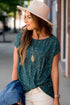Speckled Front Knot Tee