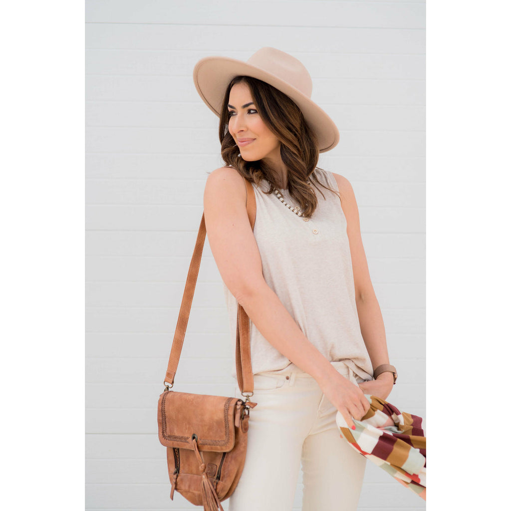 Four Button Tank - Cream - Betsey's Boutique Shop