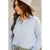 Stripe Button Up Blouse - Betsey's Boutique Shop - Shirts & Tops