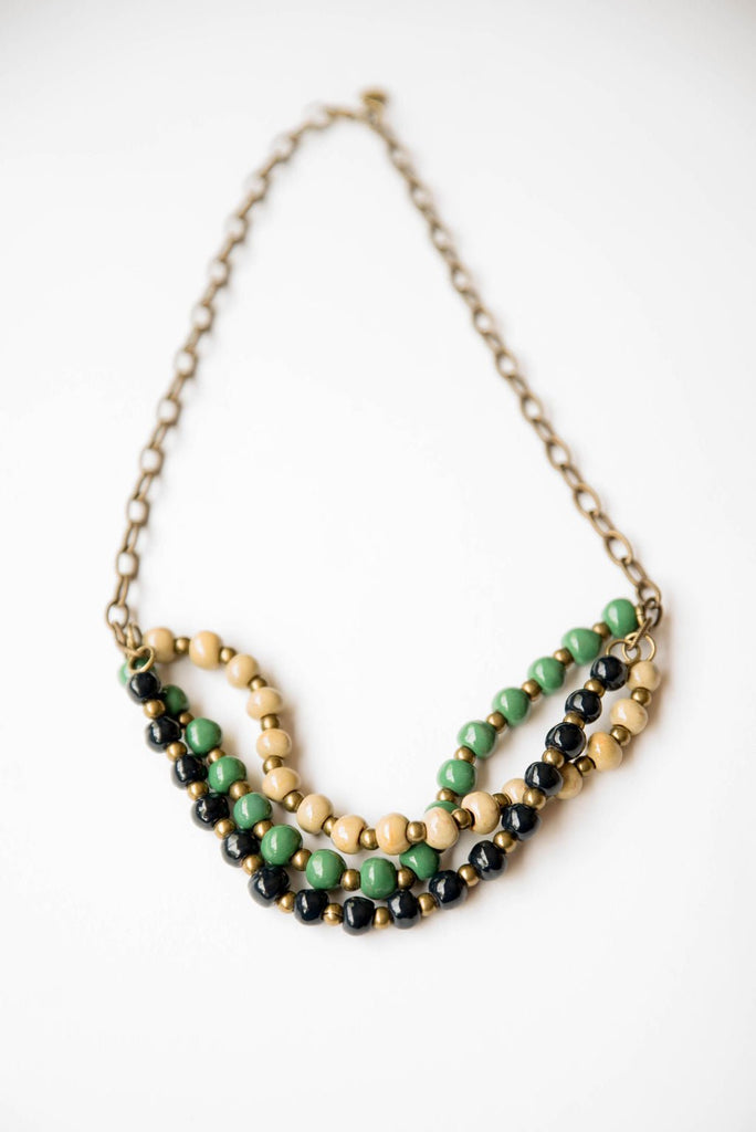 Bel Koz Mixed Triple Twist Clay Necklace - Betsey's Boutique Shop - Necklaces