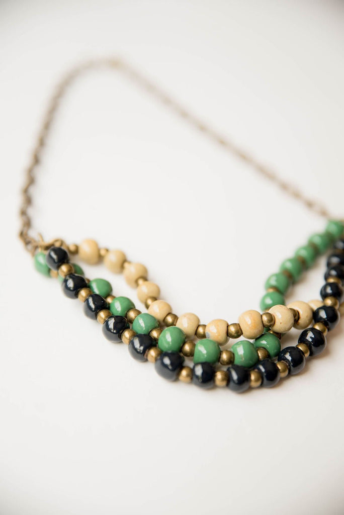 Bel Koz Mixed Triple Twist Clay Necklace - Betsey's Boutique Shop - Necklaces