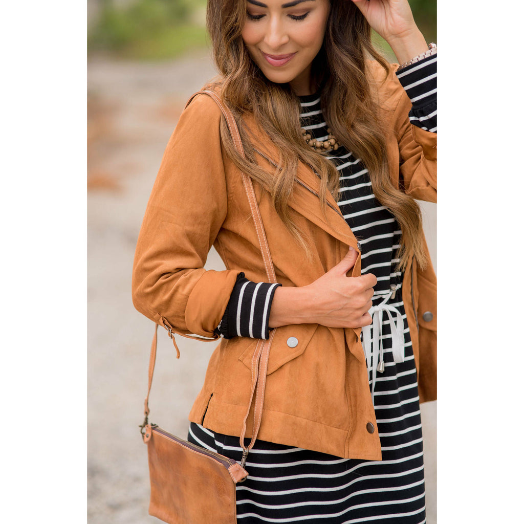 Utility Zipper Jacket - Betsey's Boutique Shop