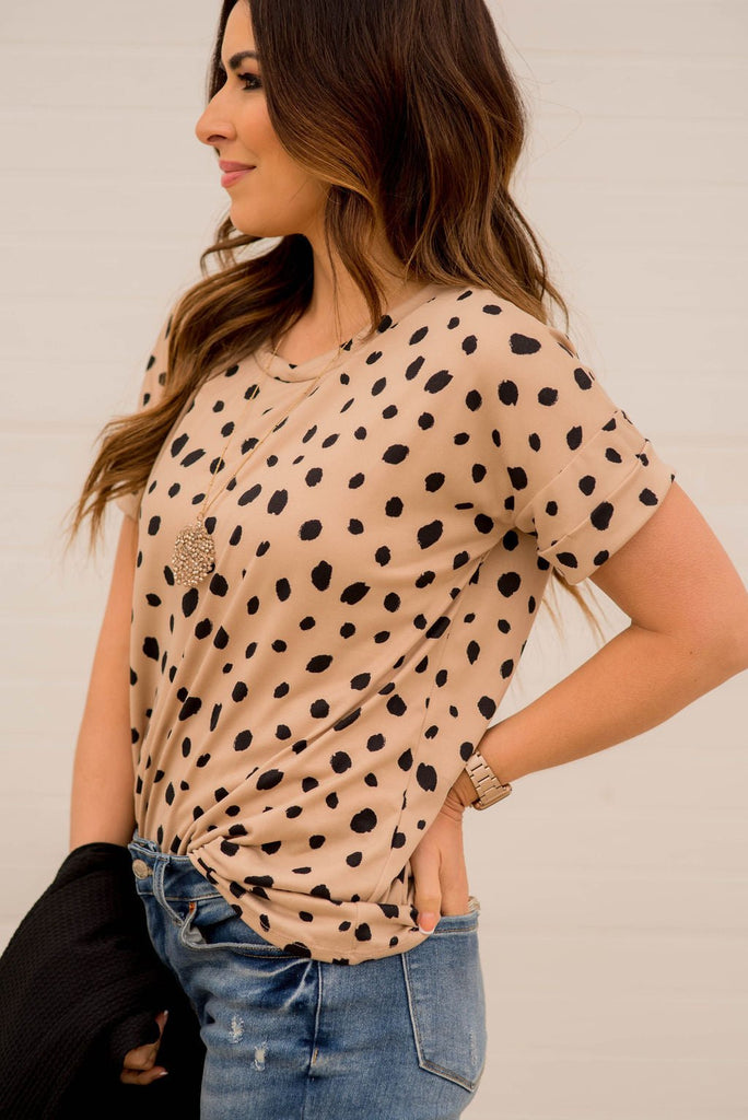 Large Cheetah Print Tee - Betsey's Boutique Shop