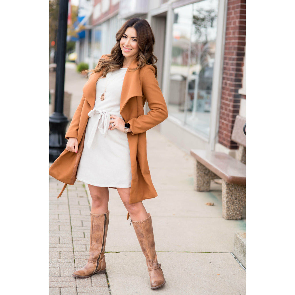 Elegant Short Trench Button Jacket - Betsey's Boutique Shop