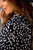 Leopard Cinched Neck Blouse - Betsey's Boutique Shop - Shirts & Tops